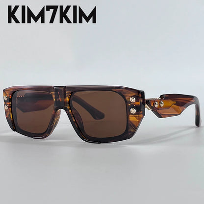 Steampunk Square Polarized Sunglasses Men Big 2026 Luxury Brand Punk UV400 Driving Sun Glasses Fashion Eyewear For Male Shades