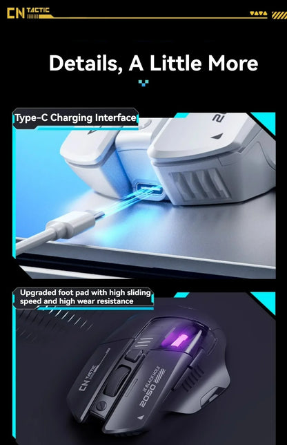 Inphic A9 Explorer V2 Three-mode Gaming Mouse Indicator DPI Adjustable Macro-driver Ergonomics 12000DPI 1000Hz rate of return