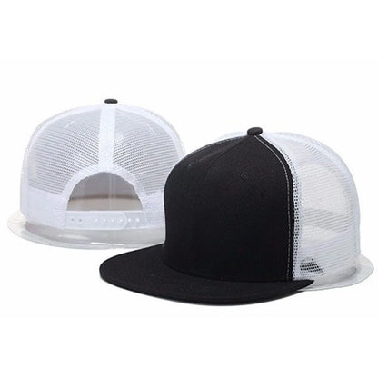 Herre-kasketter, flad hat, hiphop-snapback, fancy nitte-baseballkasket, street dance-kasket, trendy mesh-visir, unge drenge og piger