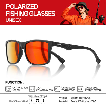 SCVCN New Polarized Water Sports Glasses Women Professional Surfing Boating Fishing Anti-glare Rafting Sailing UV400 Sunglasses