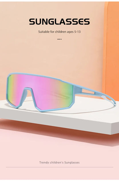 New Kids Polarized Sunglasses Outdoor Cycling High Quality Shades UV400 Protection Sun Glasses For Boys Girls 5-13