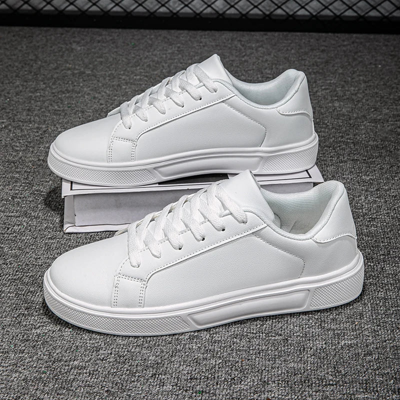Sapatos de couro sintético para homem, ténis, sapatos casuais da moda, calçado de lazer para homem, ténis masculinos, calçado vulcanizado para homem, sapatos para casal, sapatos para mulher