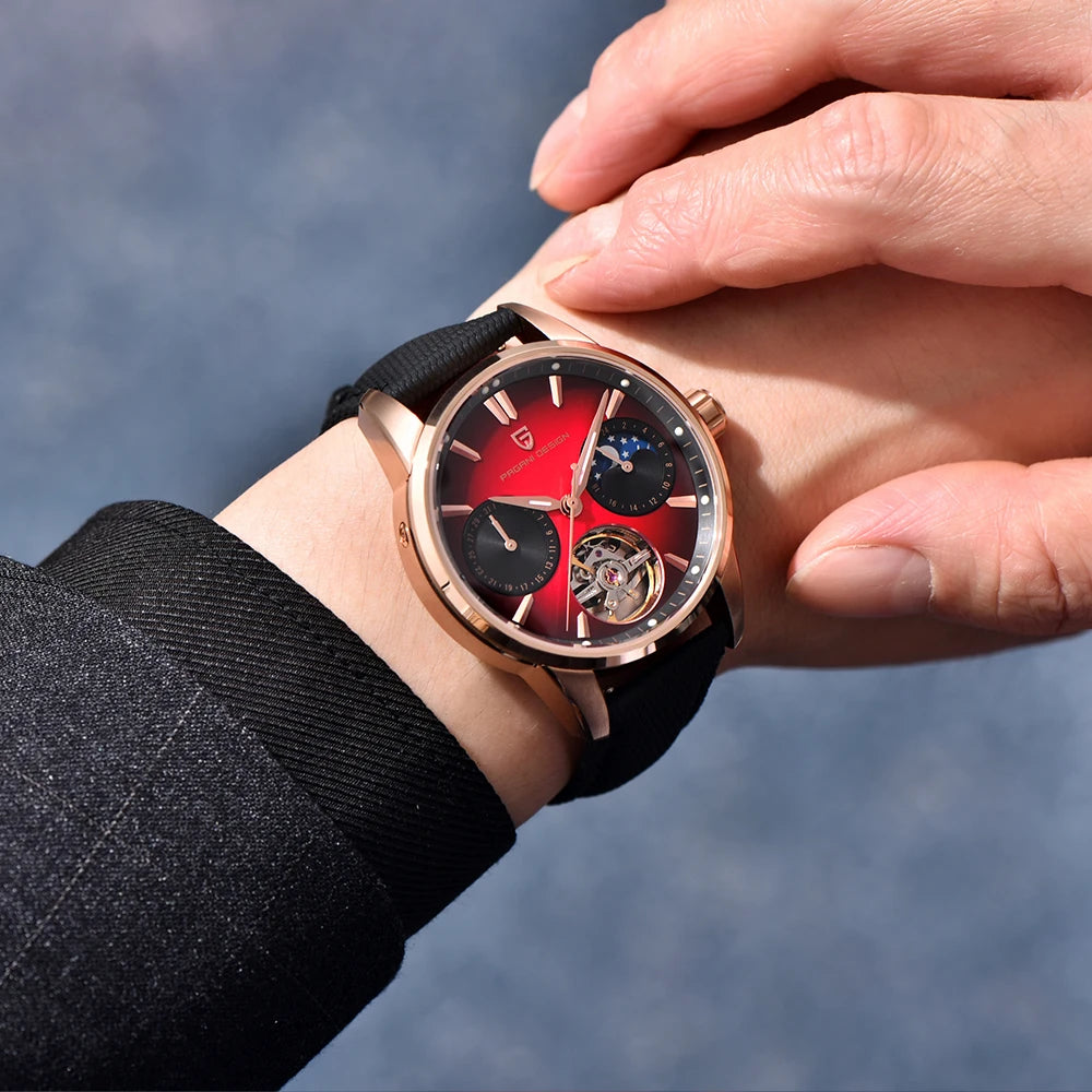 Pagani Design 2025 New 41MM Luxury Automatic Mechanical Men's Watch Stainless Steel 100m Waterproof Pilot Watch reloj hombre