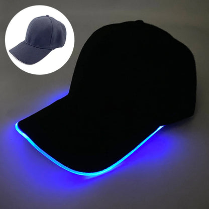 Modieuze lichtgevende baseballpet met LED-verlichting, hiphop-pet voor bar en club, fluorescerende hoed voor heren en dames, DJ-dansaccessoire en kostuumprop