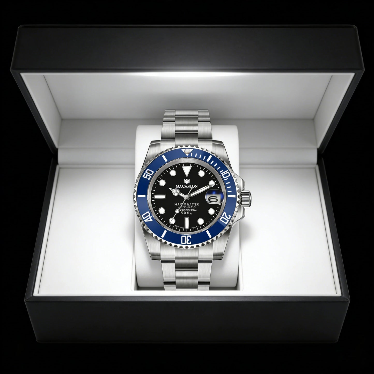MACARLON Design New 41mm Mechanical Watch for Men Sapphire Glass Luminous Stainless Steel Waterproof China NH35 Automatic Watch TOP