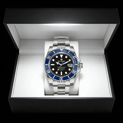 MACARLON Design New 41mm Mechanical Watch for Men Sapphire Glass Luminous Stainless Steel Waterproof China NH35 Automatic Watch TOP