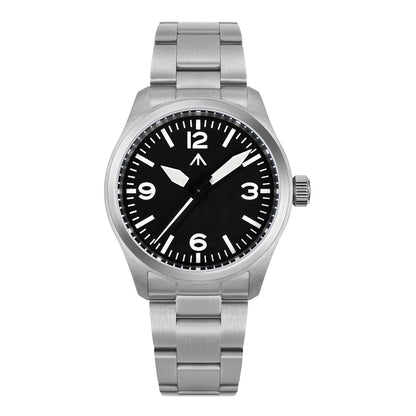 Relógio de Quartzo Vintage Militar Militado ML08 V2 com Movimento VH31, Vidro Duplo de Safira, Luminescência C3 BGW-9, Impermeável, 38mm