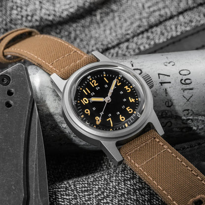 THORN Retro Military Watch 36mm Made of NH35A Movement SHY-043 Sport Watch Unisex Men's and Women's Luxury
