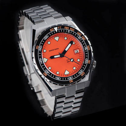 SEESTERN SUB600T V3 Mens Watch Automatic Diving Sapphire Wristwatch NH35 Movement Ceramic Bezel Luminous Date Jubilee Waterproof
