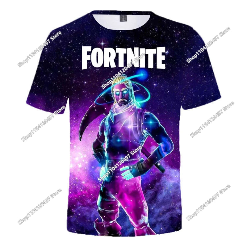 Fortnite T Shirt Men Shoot Game Battle Hero Tshirt Victory Royale Clothing Young Children T-shirts for Boys Girls of 2-14 Years