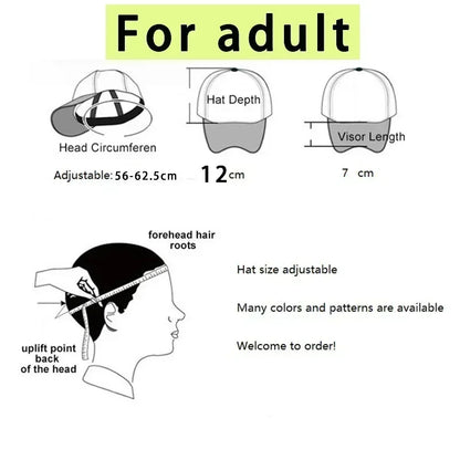 Capybara Cute Baseball Cap Girl Women Letters A-Z Anime Printed Hat Outdoor Casual Sunshade Summer Kids Boys Cap Kawaii Gift Hot