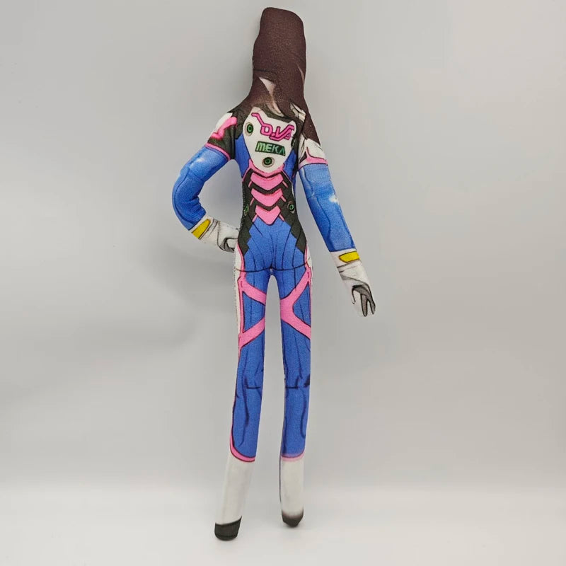 26cm Anime- und Gaming-Plüschfigur mit flexiblem Drahtkörper in verschiedenen Posen – Overwatch D.Va / Doomfist / Genji / Widowmaker, Plüschpuppe