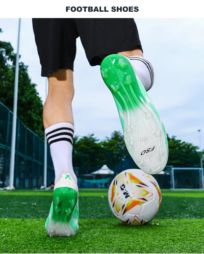New Men's Football Boots Non-Slip Boys Outdoor Hot-Selling Soccer Shoes Grass Match Sneakers High-Quality Cleats High-Top Lightweight