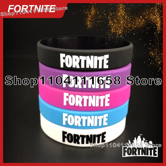Luminous Silicone Bracelet Fortnited Theme Party Decoration Birthday Bracelet Rubber Trend Toys for AdultsTeen Birthday Toy Gift