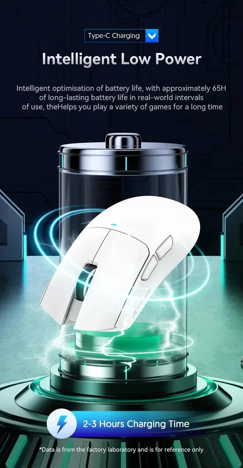 ATTACK SHARK X11SE ultraleichte kabellose Gaming-Maus, 20Millionen Klicks Lebensdauer, PAW3311 Gaming, 22KDPI, 400IPS, 40G, 1KHz, 65 Stunden, 30mAH