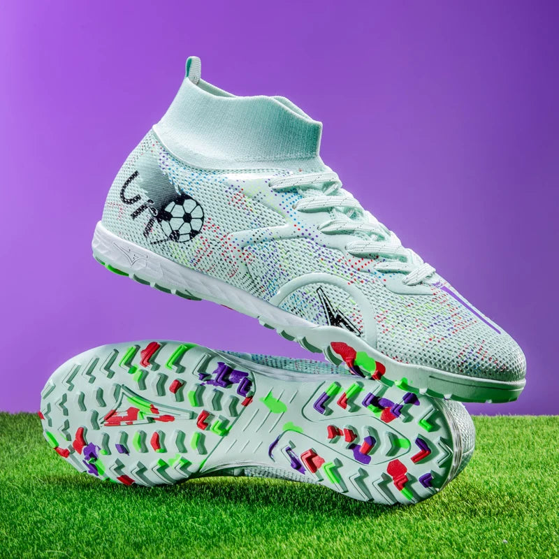 Nieuwe voetbalschoenen voor heren, ademende trainingsschoenen met noppen voor gras, lange spikes voor wedstrijden, indoor sneakers, ultralicht, dropshipping