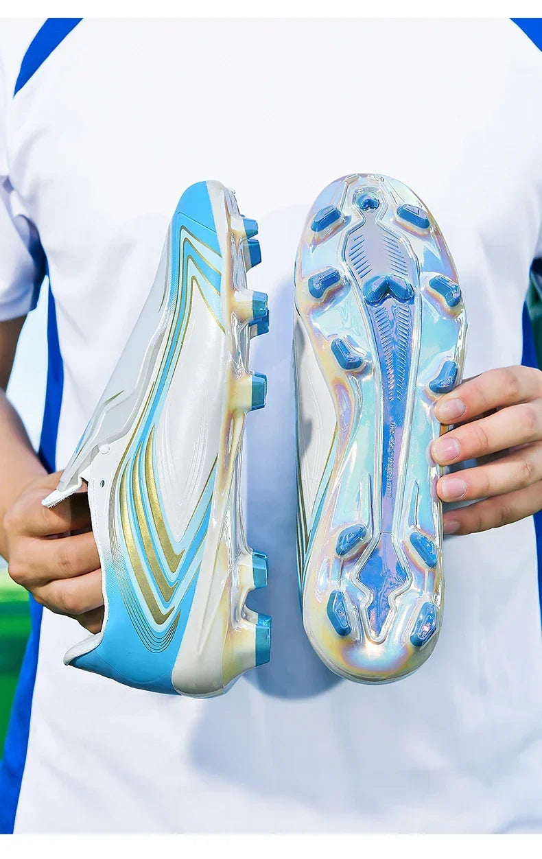 Nouvelles chaussures de football pour hommes, baskets de futsal, crampons, chaussures de football, pour terrain en herbe, montantes, pour l'extérieur, antidérapantes, pour l'intérieur, haute qualité, meilleures ventes