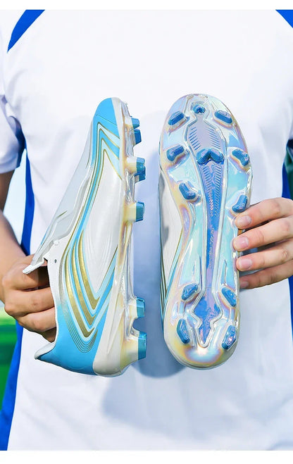 Nouvelles chaussures de football pour hommes, baskets de futsal, crampons, chaussures de football, pour terrain en herbe, montantes, pour l'extérieur, antidérapantes, pour l'intérieur, haute qualité, meilleures ventes