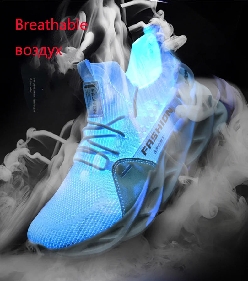 Men's Breathable Fashion Mesh Running Shoes High Quality Unisex Lightweight Tennis Athletic Sneakers 2023