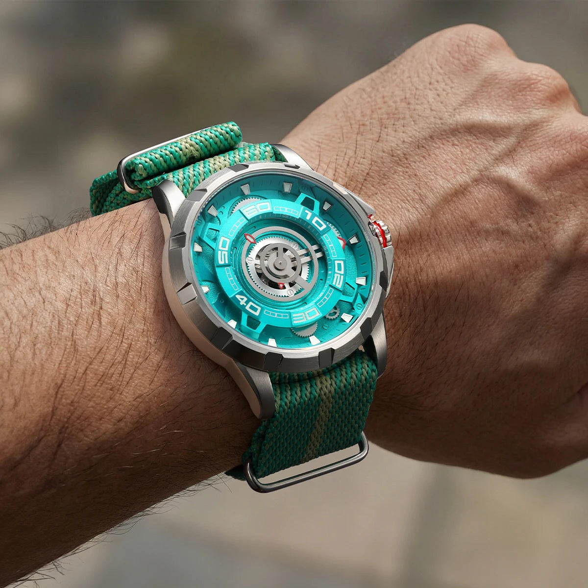 BERNY Automatic Skeleton Watch For Men 3D Dial 5ATM Luminous Sapphire 316L Steel MIYOTA 82S0 Mechanical Top Luxury Men's Watches