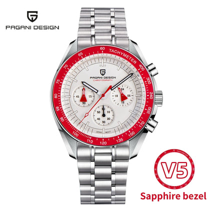 PAGANI DESIGN 2026 New Men's Watches Top Luxury Quartz Watch For Men Auto Date Speed Chronograph AR Sapphire Mirror Wrist watch