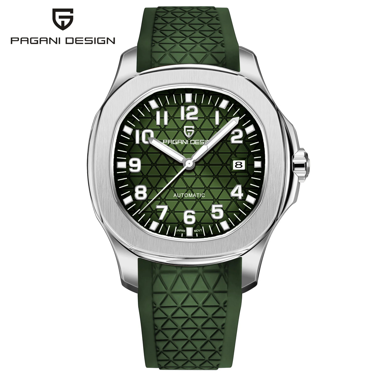 PAGANI DESIGN 2026 New Men's Watches Rose Gold Top Luxury  Automatic Watch For Men Barrel dial Steel Mechanical Wristwatch Men