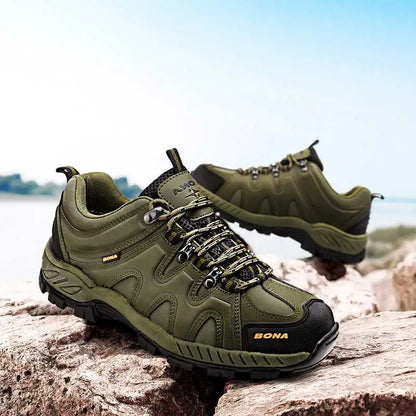 BONA nyhed i klassisk stil – vandresko til mænd med snørebånd, sportssko til mænd, udendørs jogging-, trekking- og sneakersko