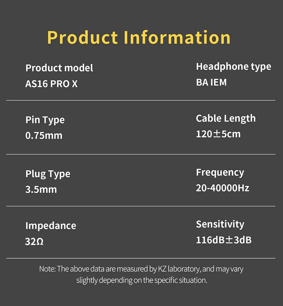 Auriculares intra-auriculares monitor KZ AS16 PRO X HiFi – auscultadores com fios com 8 drivers de armadura balanceada e microfone