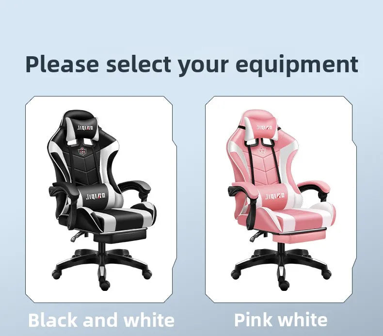 Gaming Chair Comfortable Sedentary Ergonomic Game Chair Reclining Massage Rotating Chair