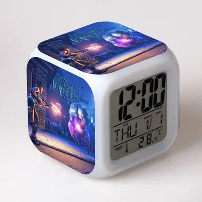Fortnite Alarm Clock Cute Fashion Cartoon Personalized Creative Kawaii Minimalist LED Alarm Clock Gift for Friends' Birthday
