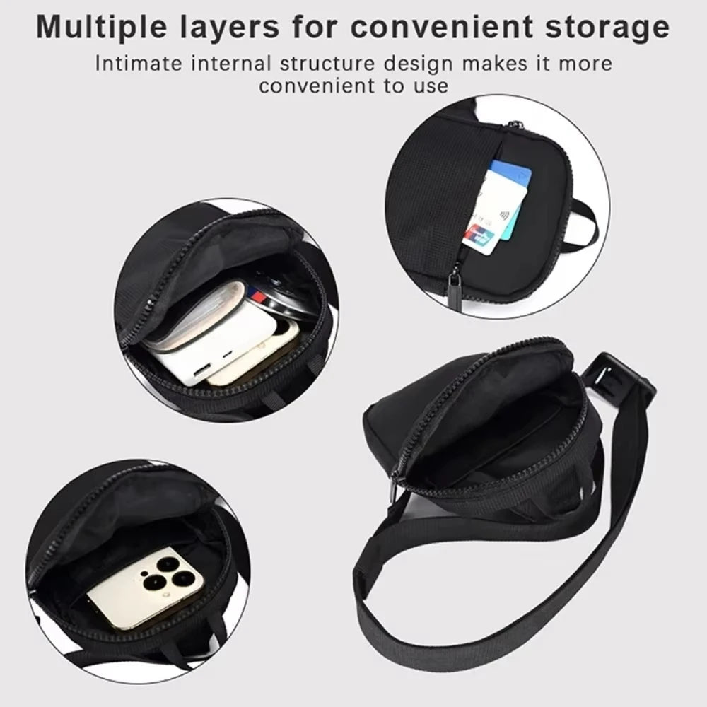 Bolso bandolera para adulto Fortnites, deportivo y casual, ligero, mini bolso para teléfono con estampado de figura de juego de dibujos animados, bolso cruzado de pecho para hombre, regalo