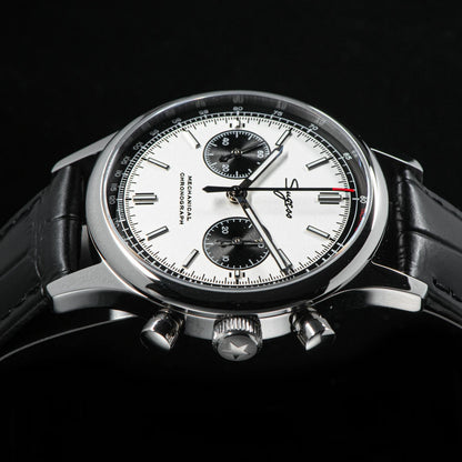 40mm Men Army Watch 1963 Pilot Mechanical Sugess Panda Wristwatch Sapphire Air Force Watches Chronograph Official ST1901Movement