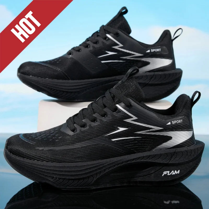 Men's Sports Running Shoes Marathon Air Cushion Breathable Lightweight Comfortable Women's Outdoor Athletic Sneakers Jogging Tennis