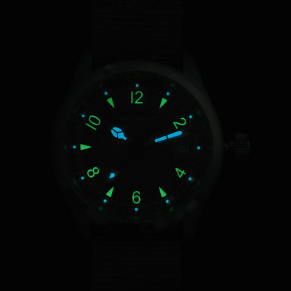 Militado ML08 Switzerland Ronda 515 Quartz Movement Double Sapphire Crystal  BGW9 Luminous 10Bar Waterproof 38mm Vintage Watch