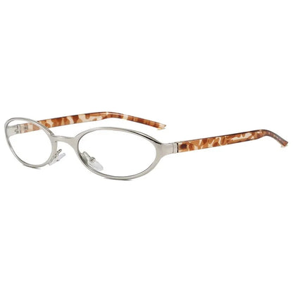Retro Oval Design Sunglasses Women 2026 New Y2K Small Metal Frame UV400 Protection Vintage Punk Sun Glasses Fashion Eyewear