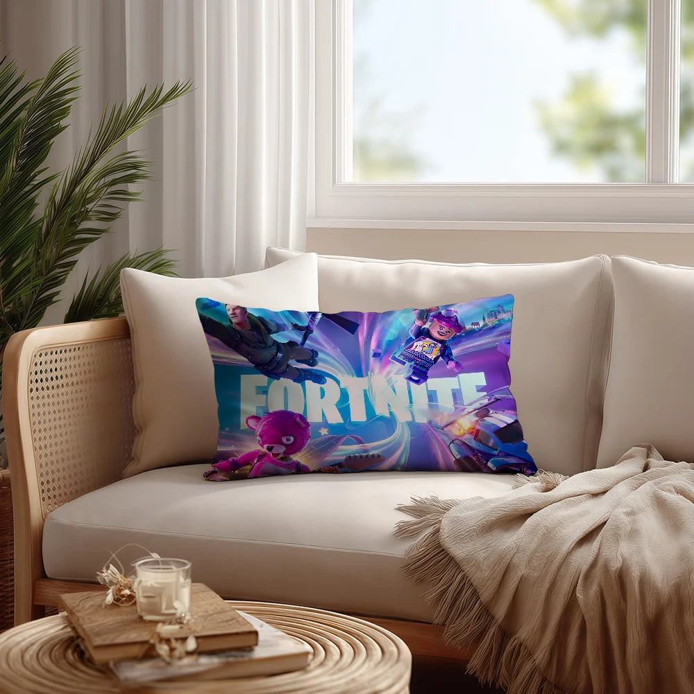 Battle royale game F-Fortnite c cushion cover Hit product Sofa living Room Office Rectangle Pillow Home Coffee Shop Bedding