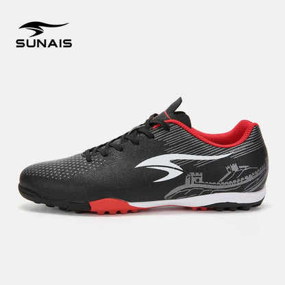 Chaussures de football SUNAIS légères pour terrain synthétique, coupe basse avec maintien de la cheville, spéciales pour terrains en plastique/aires de jeux scolaires