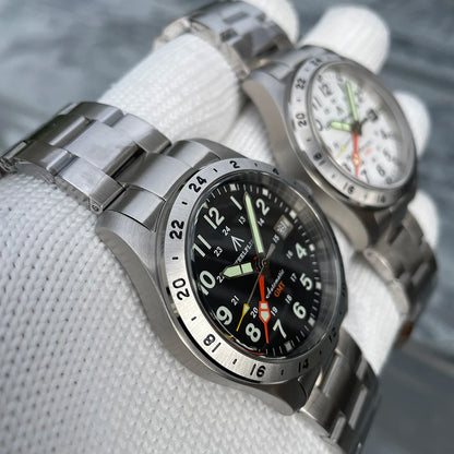 STEELFLIER Ufficiale SF792 GMT Orologio da polso meccanico Movimento NH34 Super BGW9 C3 Luminoso Impermeabile fino a 200 m Orologio da immersione di lusso da uomo