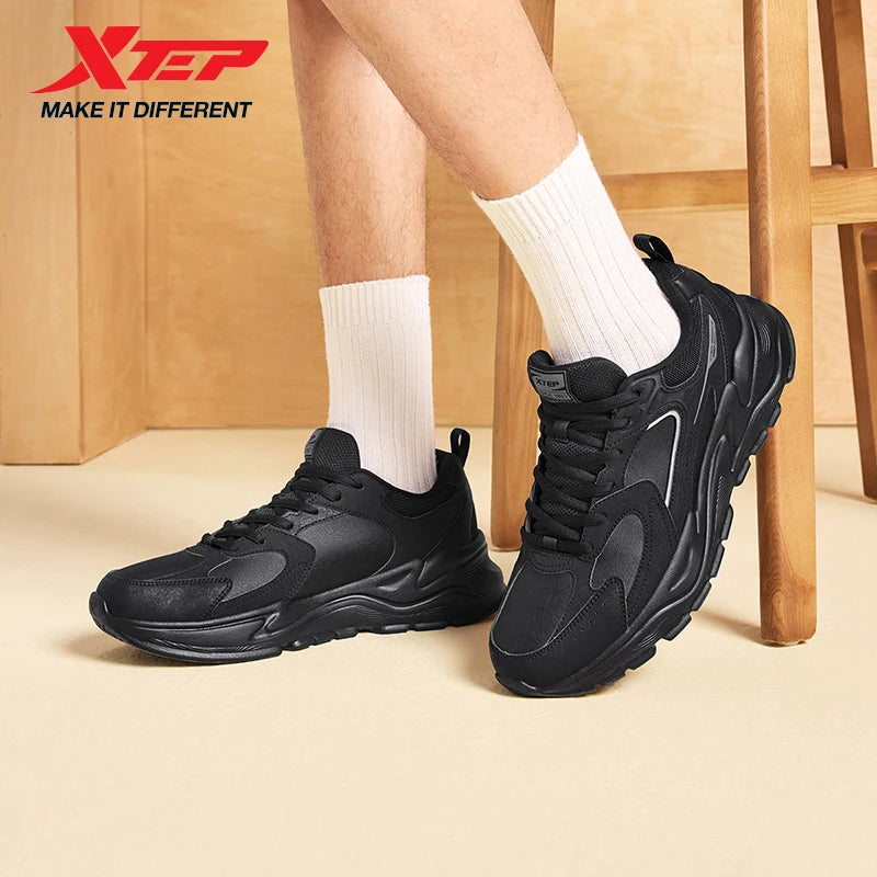 Zapatillas deportivas informales de invierno para hombre de Xtep, estilo urbano, acolchadas, ligeras, resistentes al desgaste y transpirables, modelo 875419320005