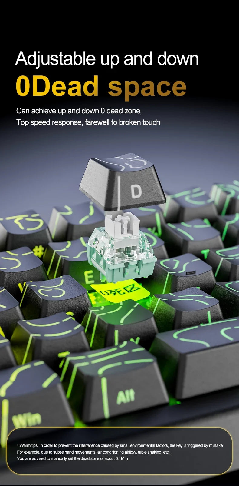 Attack Shark X68HE Gaming Keyboard Wired 8K Polling Hall Effect Magnetic Switch Rapid Trigger SOCD/RS Low Latency Pro Gaming