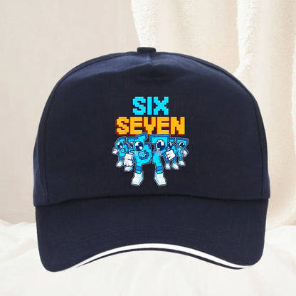 Meme 67 Six Seven 6 7 olasz Brainrot baseball sapka, férfi trucker sapka, tavaszi, alkalmi, szabadtéri, edzőtermi, napellenzős, snapback sapka
