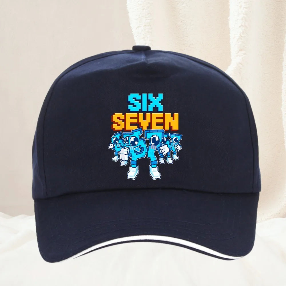 Meme 67 Six Seven 6 7 olasz Brainrot baseball sapka, férfi trucker sapka, tavaszi, alkalmi, szabadtéri, edzőtermi, napellenzős, snapback sapka