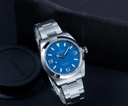 Cronos EX Diver Mechanical Men Watch 39mm Automatic PT5000 Sapphire Glass Bushed Bracelet Glide Clasp 10ATM  L6031