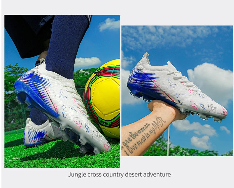 New Men’s Soccer Shoes Top Quality Wholesale Cleats Football Boots Training Non-Slip Sneakers FG Drop Shipping Unisex Adult