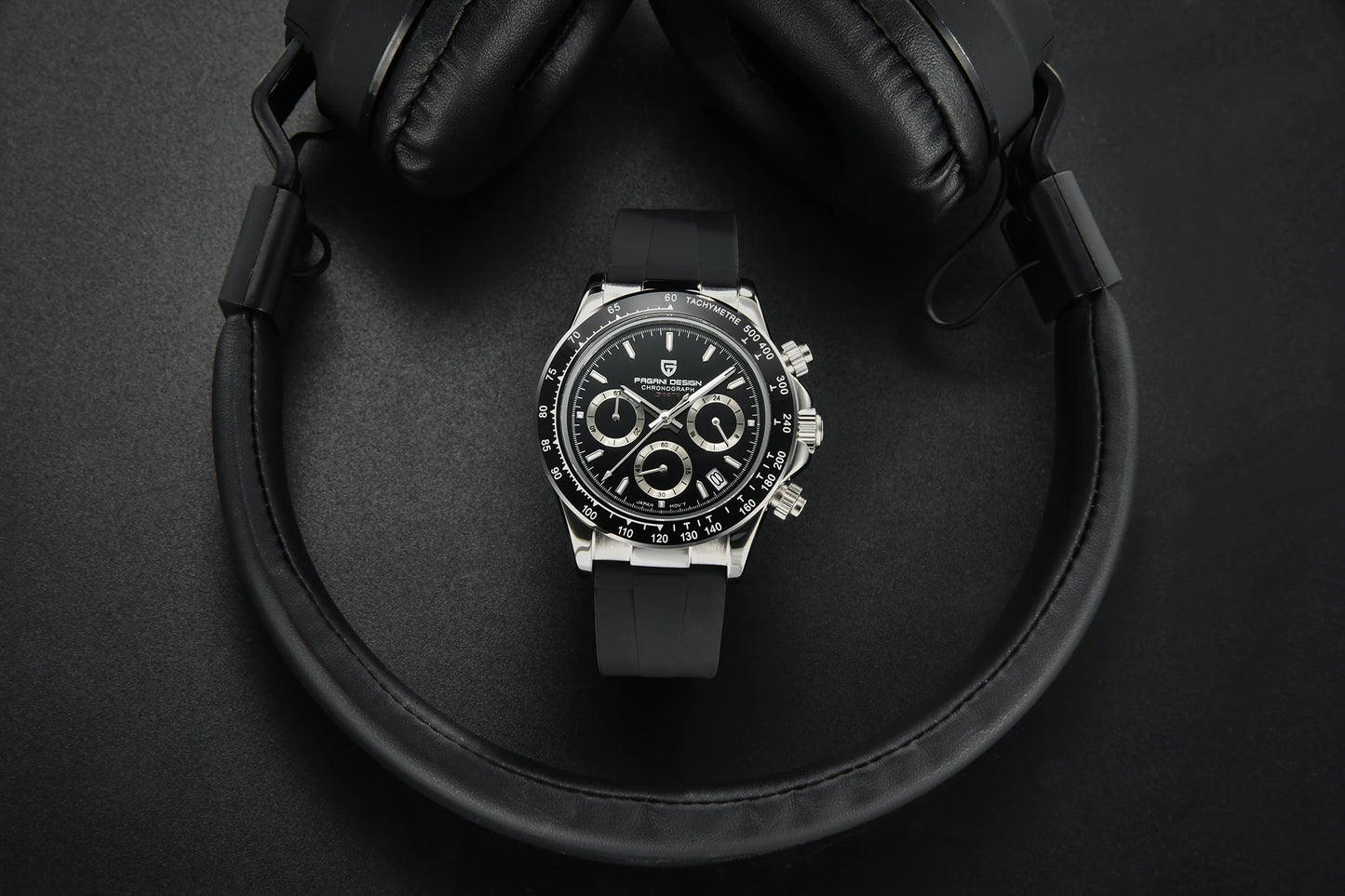 2026 New PAGANI DESIGN PD-1664 Meteorite Dial Fashion Men Quartz Wristwatches 100M Sapphire Glass Chronograph relogio masculino