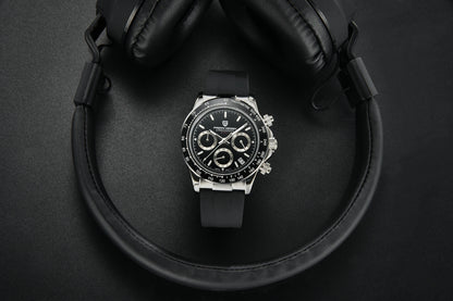 2026 New PAGANI DESIGN PD-1664 Meteorite Dial Fashion Men Quartz Wristwatches 100M Sapphire Glass Chronograph relogio masculino