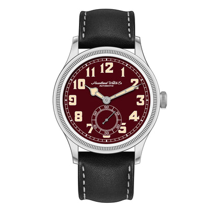 Hruodland 2024 New Retro Classic Men Watches Automatic Mechanical Stainless Steel Brown Leather Diving Wristwatch for Male