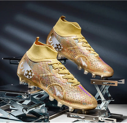 Nieuwe voetbalschoenen voor heren, ademende trainingsschoenen met noppen voor gras, lange spikes voor wedstrijden, indoor sneakers, ultralicht, dropshipping