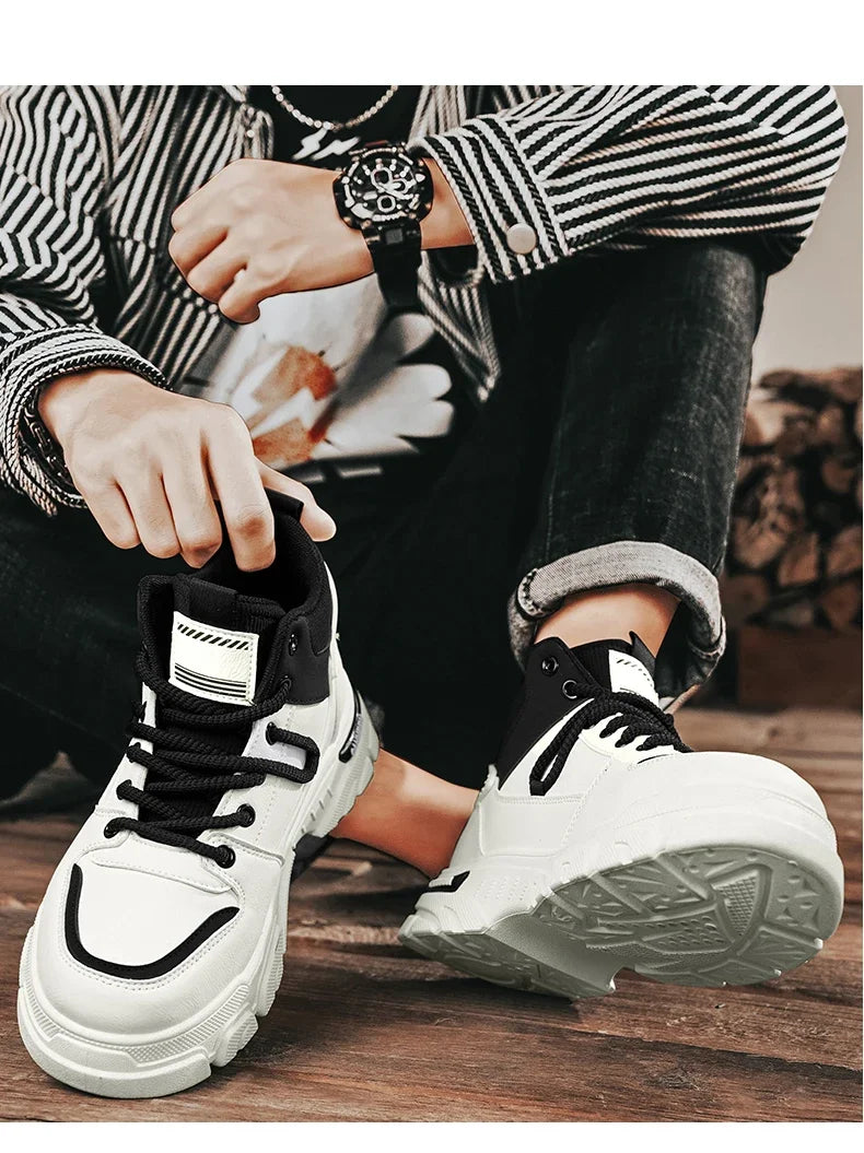 Bottes montantes Unky jaunes et noires 2026 pour hommes – Imperméables et résistantes à l'usure, idéales pour les adolescents du Golfe