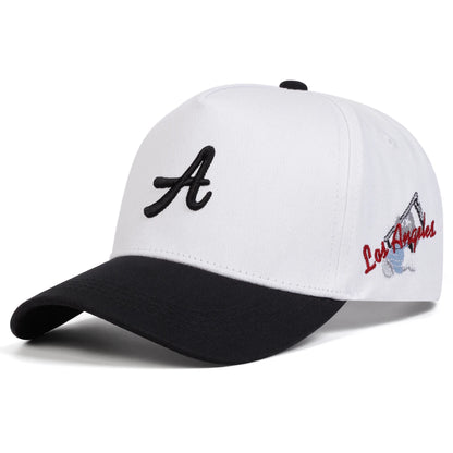 Unisex „A Letter Side Los Angeles” hímzéses baseball sapka, tavaszi-őszi, szabadtéri, állítható, alkalmi sapka, napvédő sapka, sportsapka